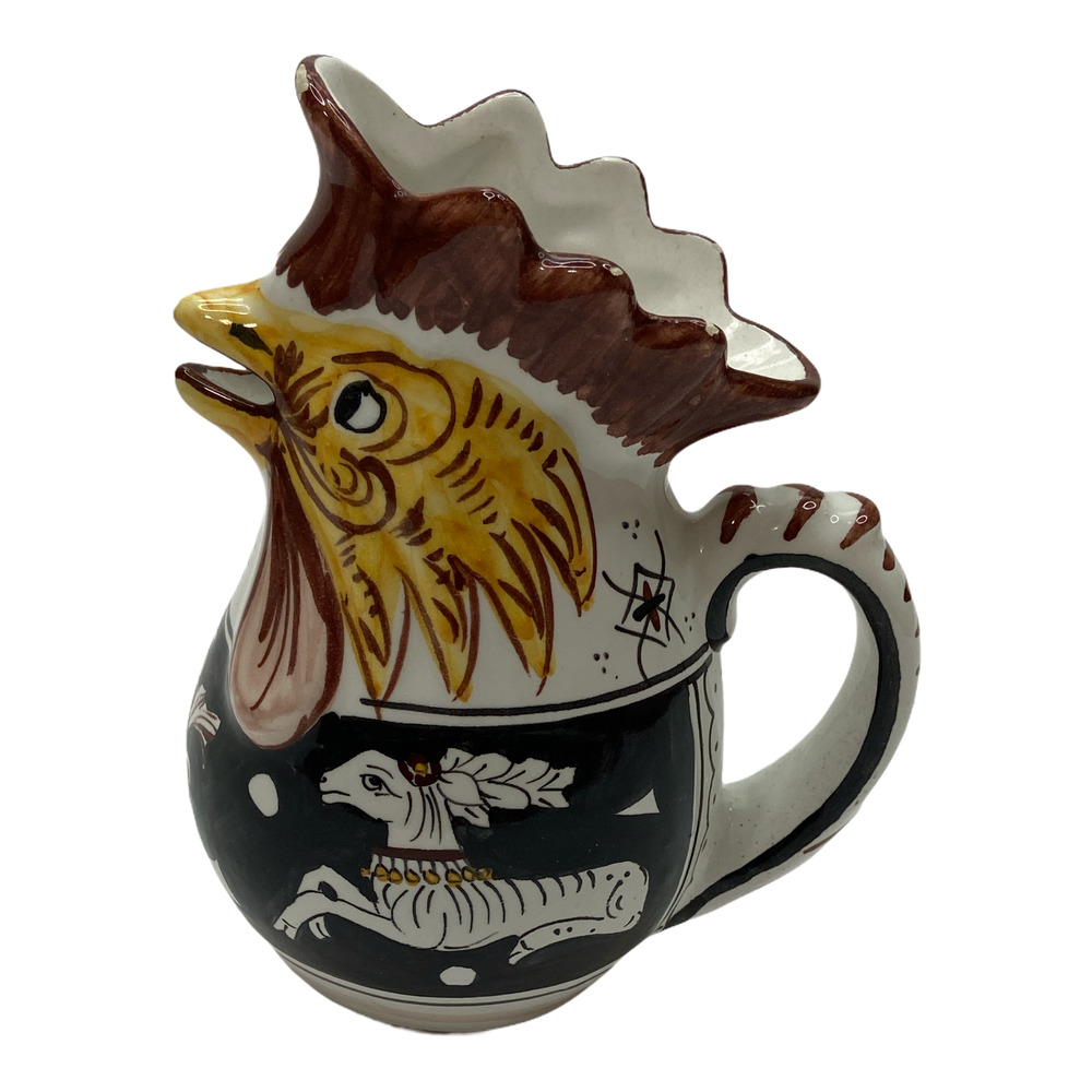 Vintage Siena Rooster Creamer Pitcher